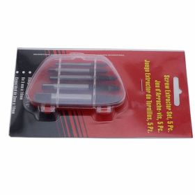 Damaged screw extractor; drill bit steel; durable and easy to remove extractor (Color: indigo)